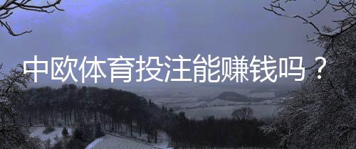 中欧体育投注能赚钱吗？真实盈利率、风险点与实战赚钱策略详解