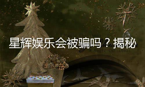 星辉娱乐会被骗吗？揭秘平台安全性及防骗指南