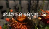 欧陆娱乐合法合规吗？深度解析其运营资质与玩家保障