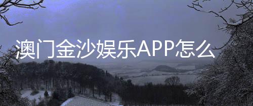 澳门金沙娱乐APP怎么样？资深玩家带你全面评测体验