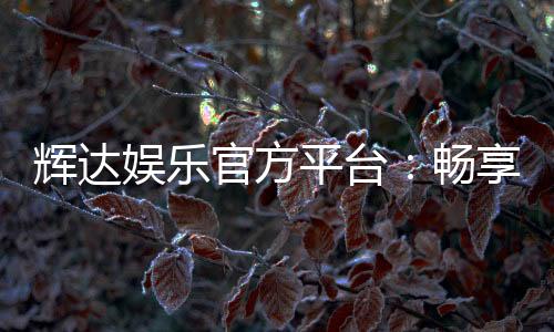 辉达娱乐官方平台：畅享顶级棋牌电游的奢华体验