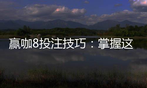 赢咖8投注技巧：掌握这5个关键点轻松提升胜率