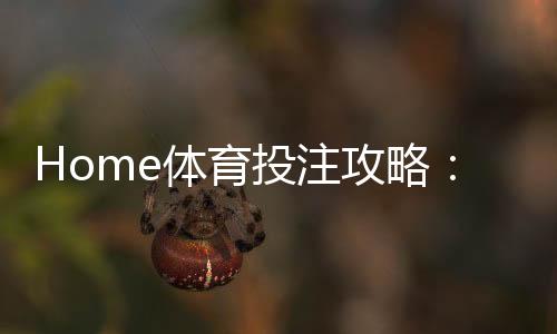 Home体育投注攻略：从入门到精通的实战技巧解析