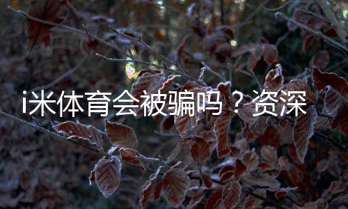 i米体育会被骗吗?资深玩家揭秘防骗技巧与平台安全性